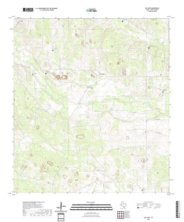 San Jose 2022 topographic map thumbnail