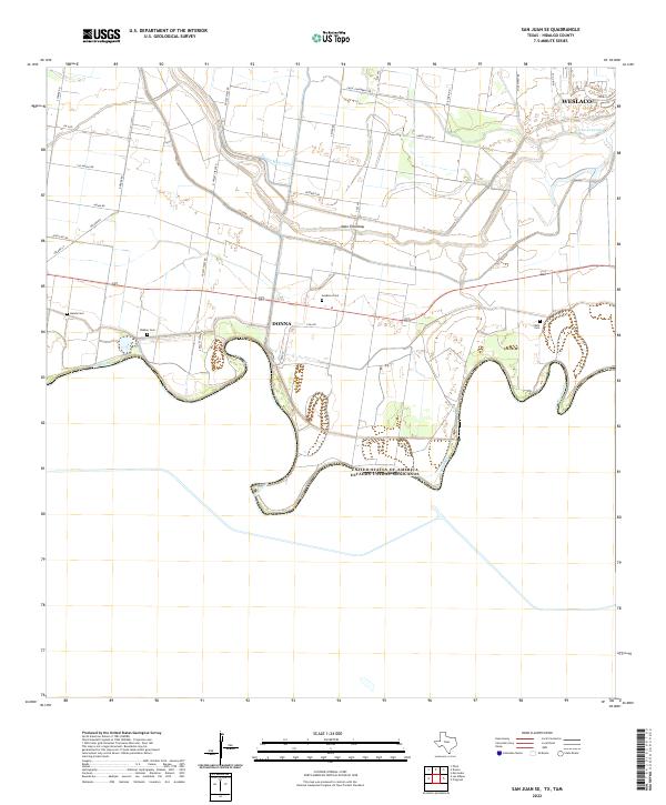 San Juan SE topographic map thumbnail