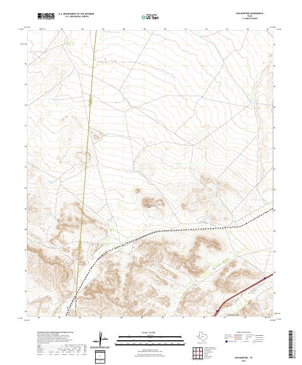 San Martine topographic map thumbnail