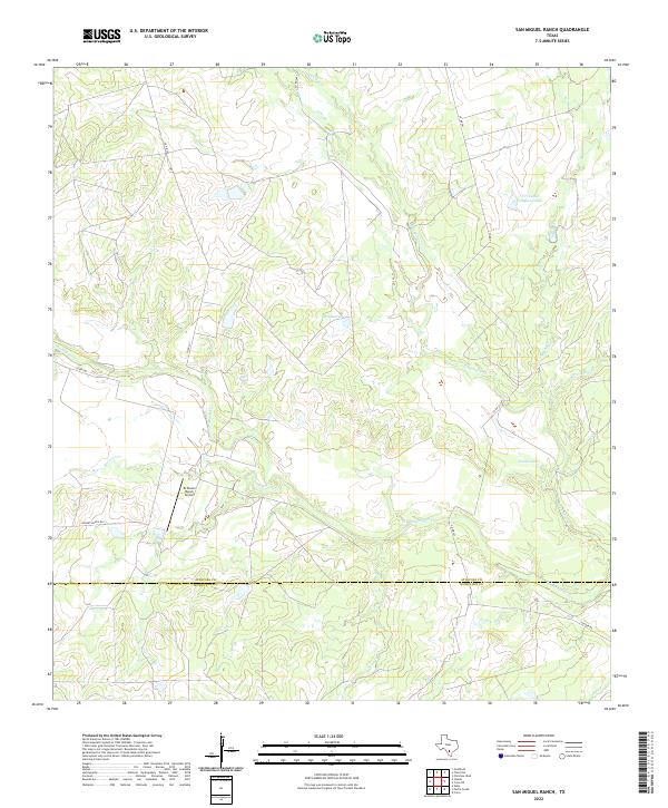 San Miguel Ranch 2022 topographic map thumbnail