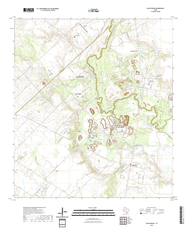 San Patricio topographic map thumbnail
