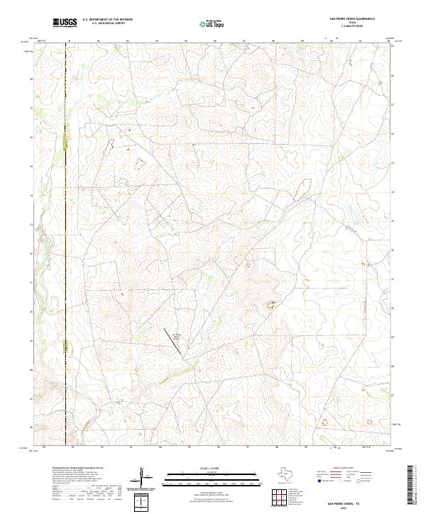 San Pedro Creek topographic map thumbnail