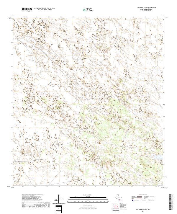 San Pedro Ranch topographic map thumbnail