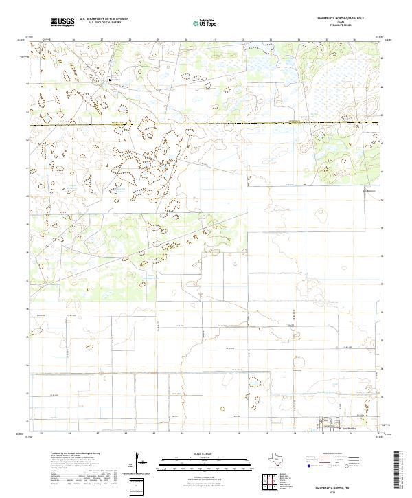 San Perlita North topographic map thumbnail