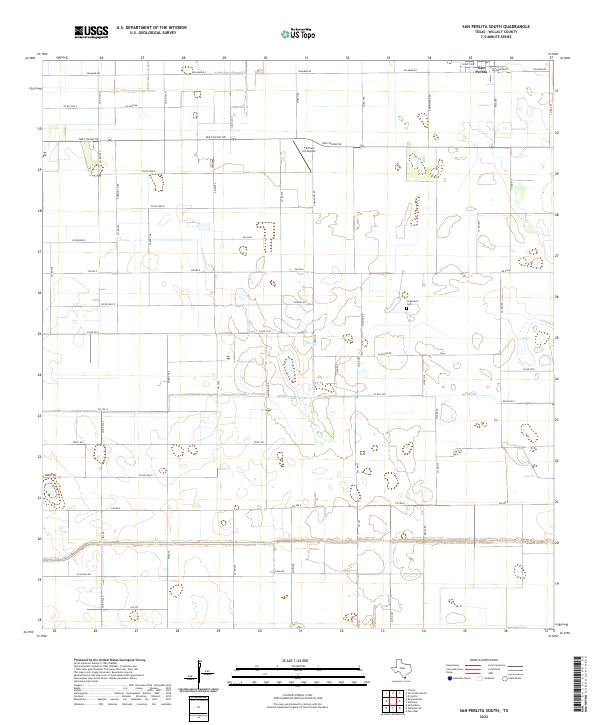San Perlita South topographic map thumbnail
