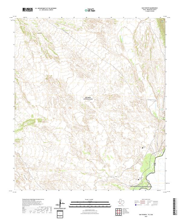 San Vicente topographic map thumbnail