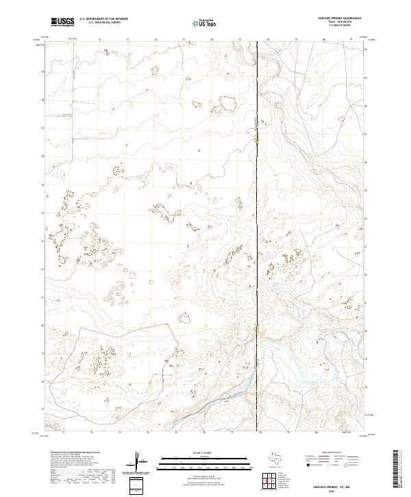 Sanchez Springs topographic map thumbnail