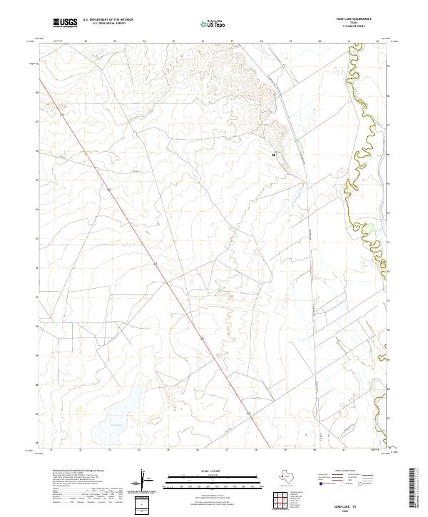 Sand Lake 2022 topographic map thumbnail