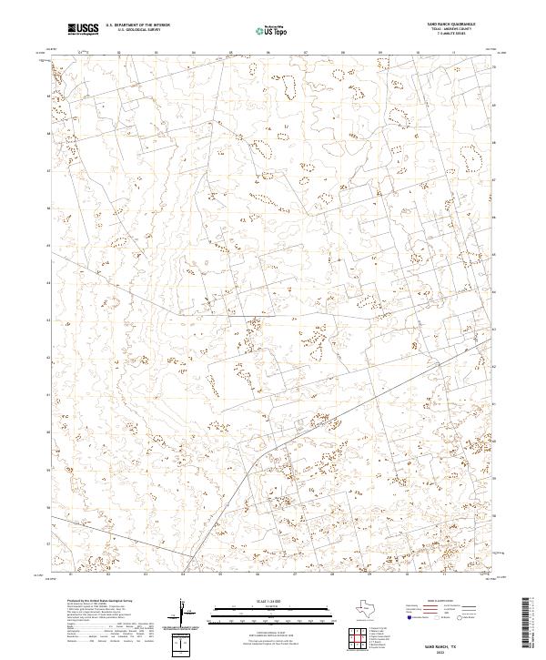 Sand Ranch 2022 topographic map thumbnail
