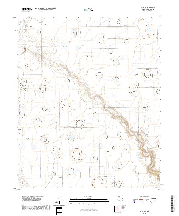 Sandhill 2022 topographic map thumbnail