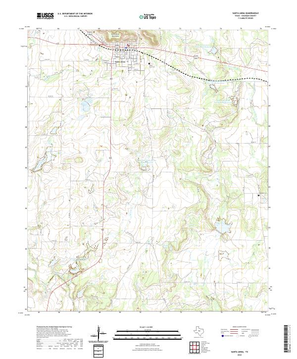 Santa Anna topographic map thumbnail