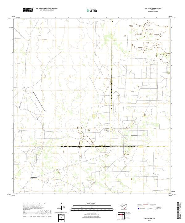 Santa Elena 2022 topographic map thumbnail