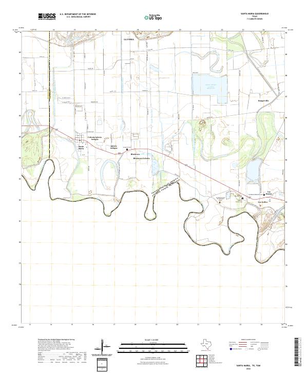Santa Maria 2022 topographic map thumbnail
