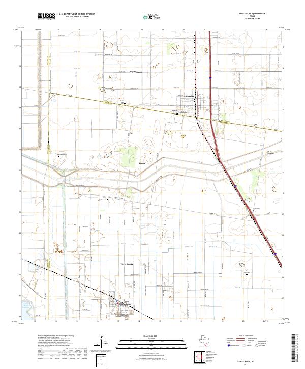 Santa Rosa 2022 topographic map thumbnail
