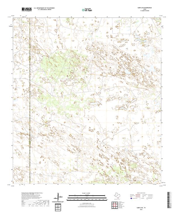 Sarita SW 2022 topographic map thumbnail