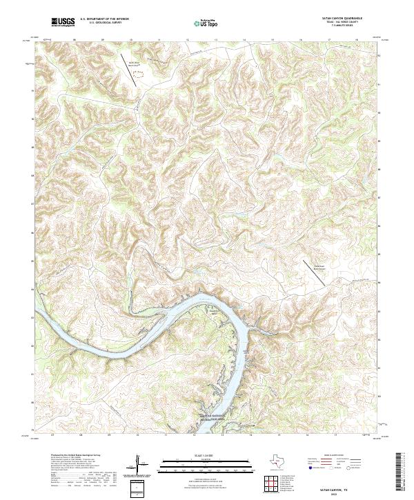 Satan Canyon topographic map thumbnail