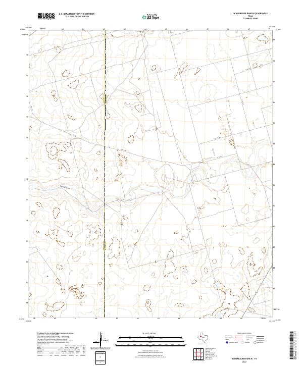 Scharbauer Ranch topographic map thumbnail