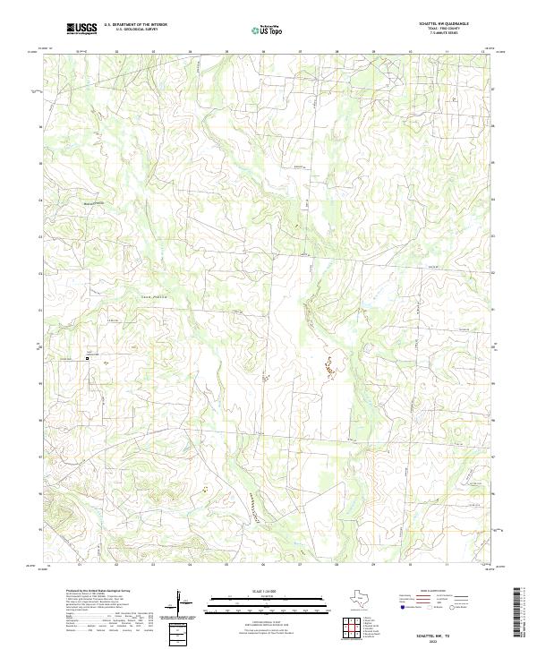 Schattel NW 2022 topographic map thumbnail