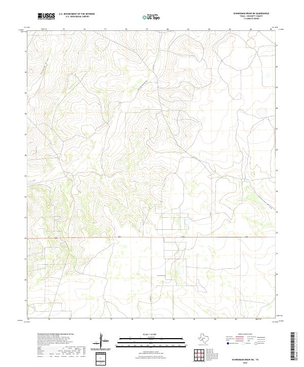 Schneeman Draw NE topographic map thumbnail