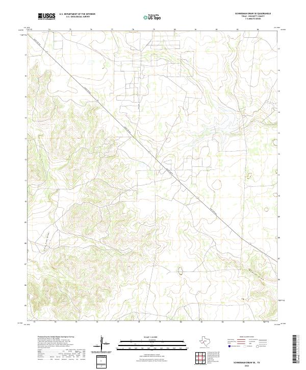 Schneeman Draw SE topographic map thumbnail