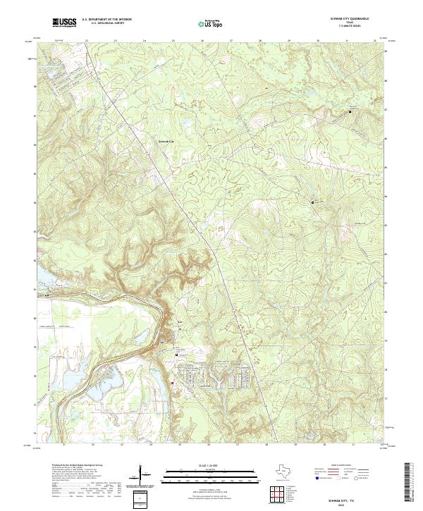 Schwab City topographic map thumbnail