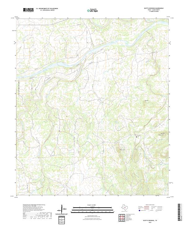 Scotts Crossing topographic map thumbnail