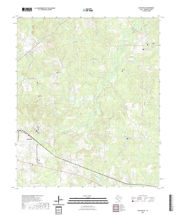 Scottsville topographic map thumbnail