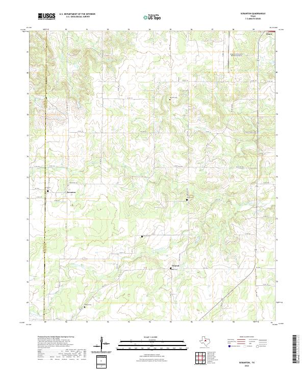 Scranton topographic map thumbnail