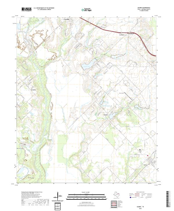 Scurry topographic map thumbnail