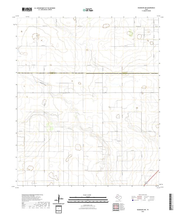 Seagraves NW 2022 topographic map thumbnail