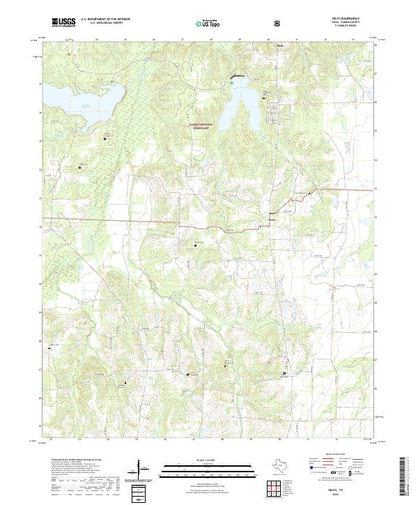 Selfs topographic map thumbnail