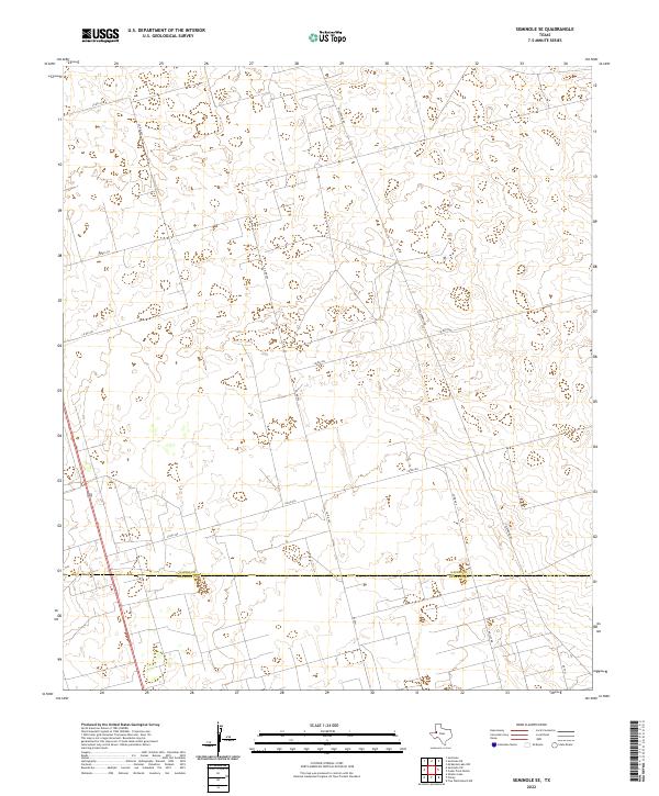 Seminole SE topographic map thumbnail