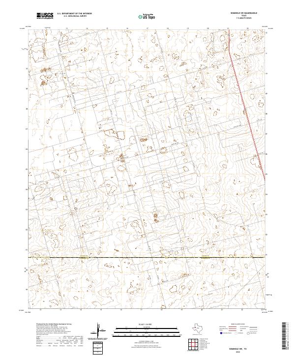 Seminole SW 2022 topographic map thumbnail