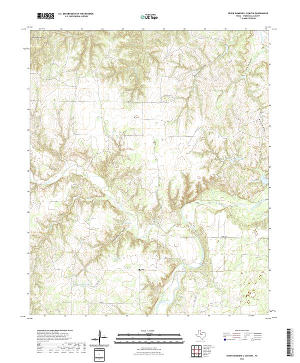 Seven Diamond L Canyon topographic map thumbnail
