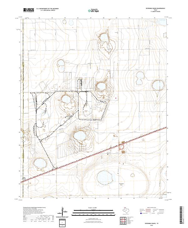Sevenmile Basin topographic map thumbnail