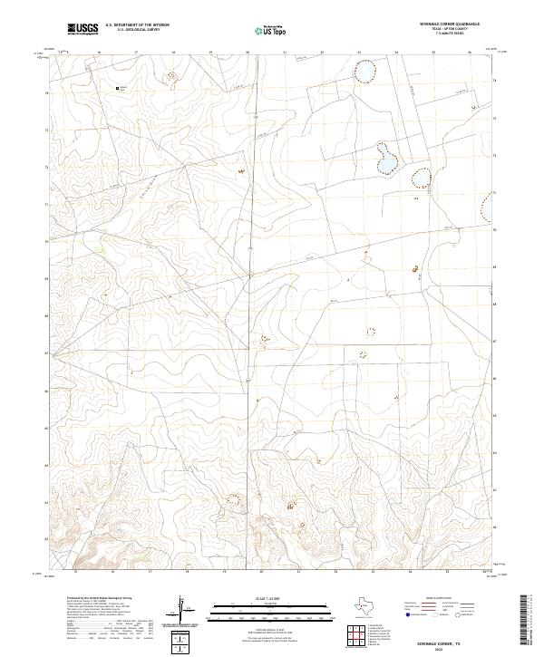 Sevenmile Corner topographic map thumbnail