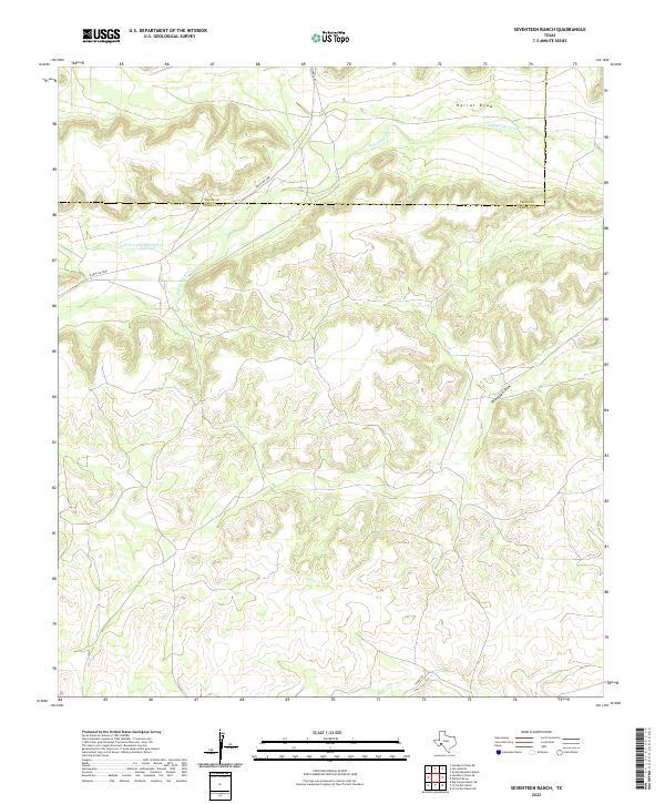 Seventeen Ranch 2022 topographic map thumbnail
