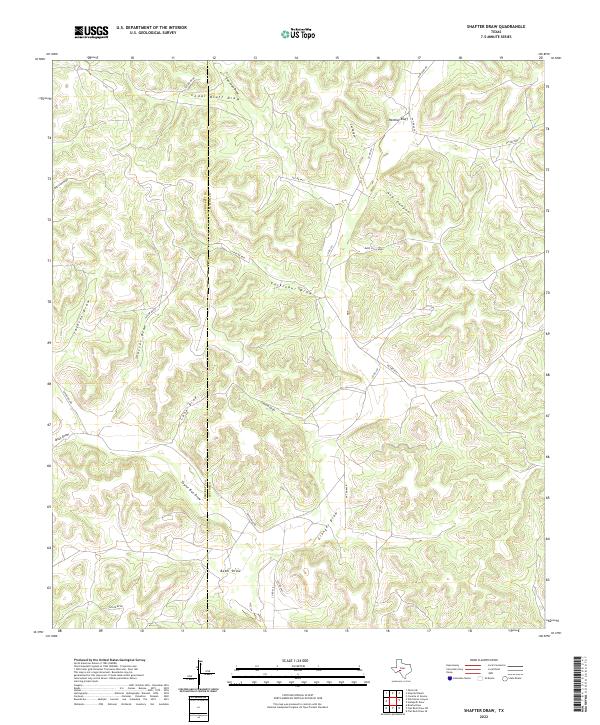 Shafter Draw topographic map thumbnail