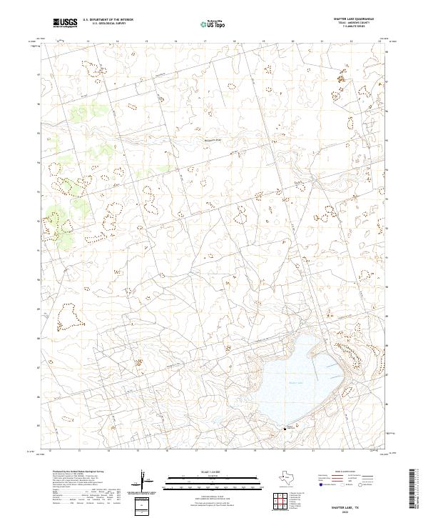 Shafter Lake topographic map thumbnail