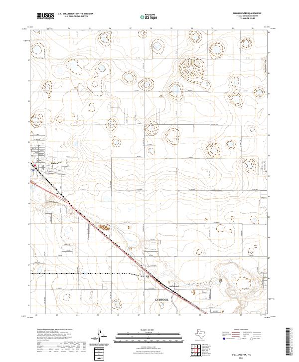 Shallowater topographic map thumbnail