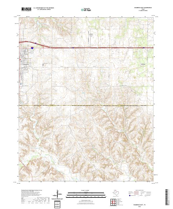 Shamrock East 2022 topographic map thumbnail