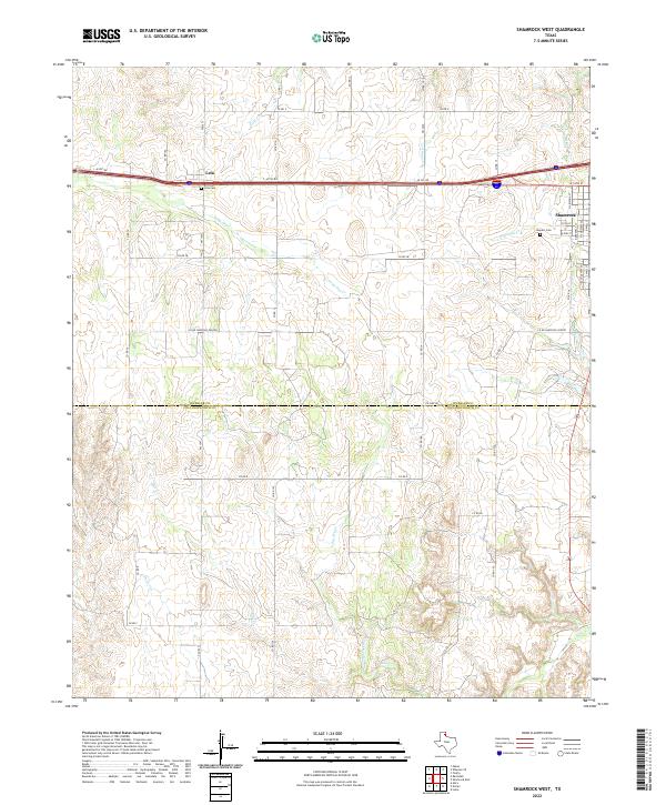 Shamrock West 2022 topographic map thumbnail