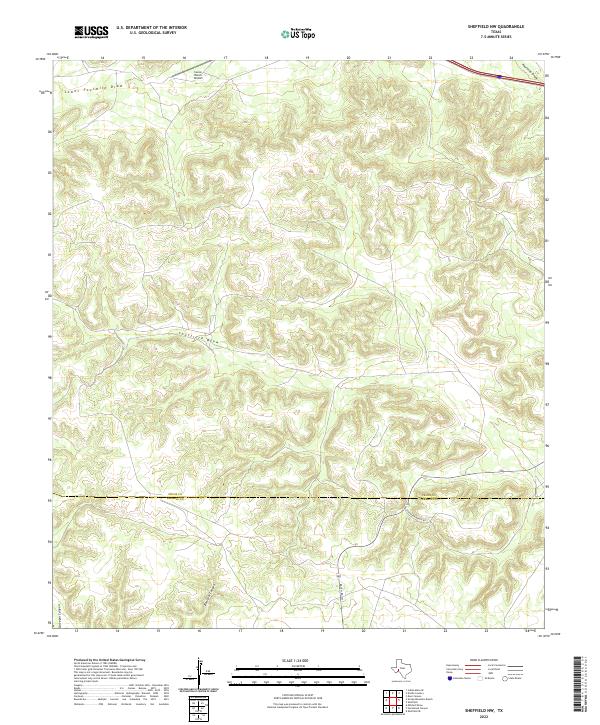 Sheffield NW 2022 topographic map thumbnail