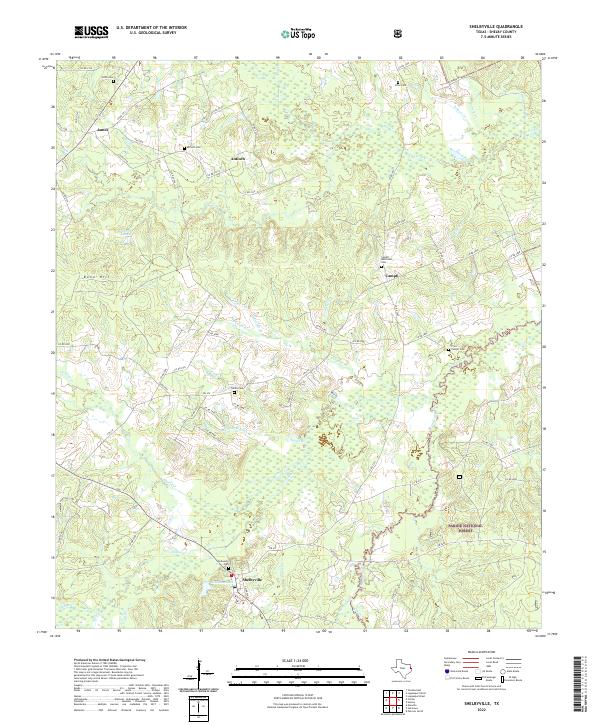 Shelbyville topographic map thumbnail