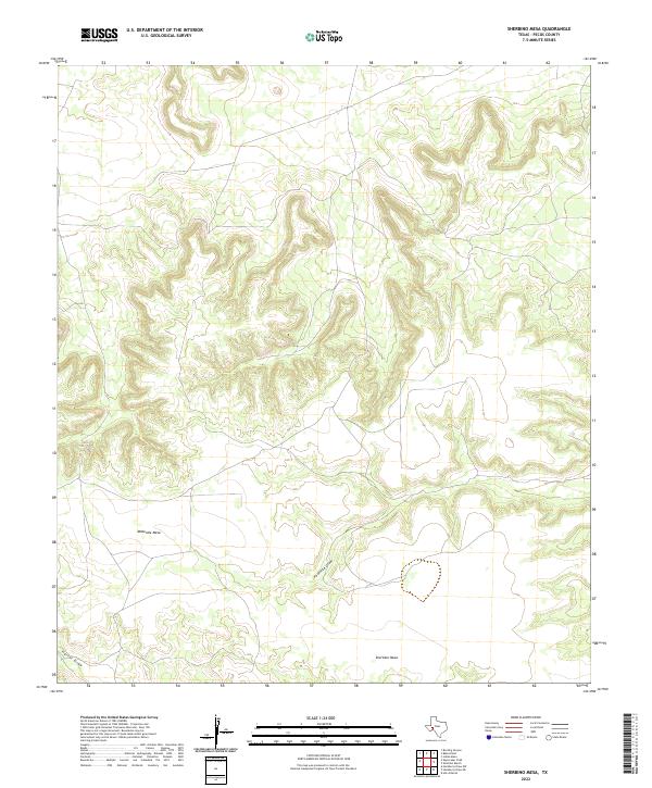 Sherbino Mesa 2022 topographic map thumbnail