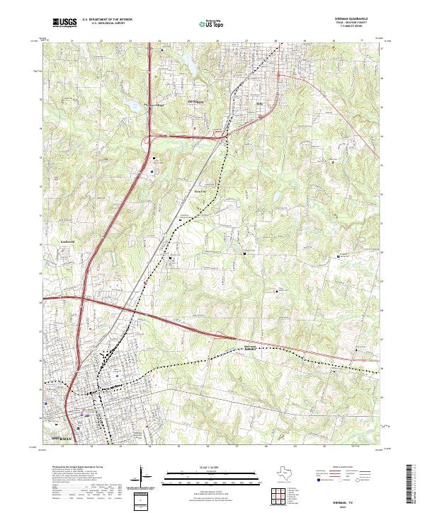 Sherman 2022 topographic map thumbnail