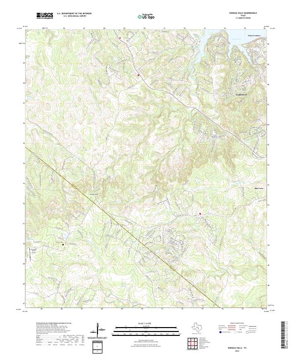 Shingle Hills topographic map thumbnail