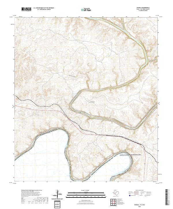 Shumla topographic map thumbnail