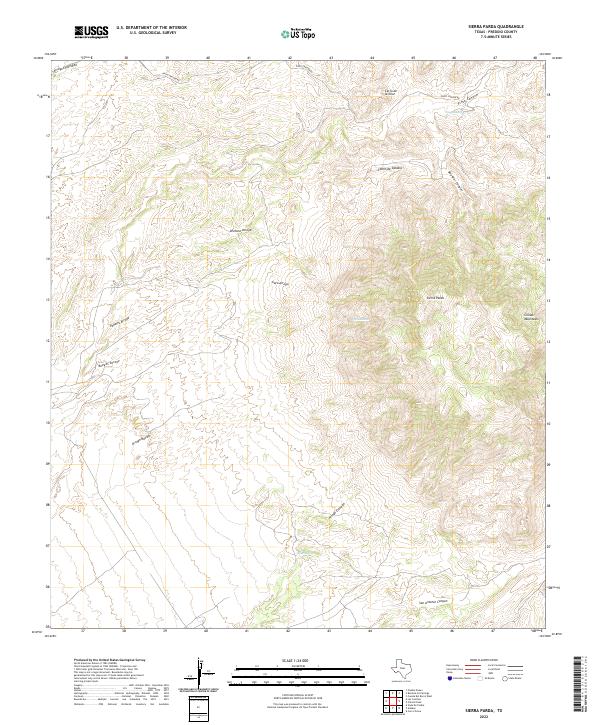 Sierra Parda topographic map thumbnail