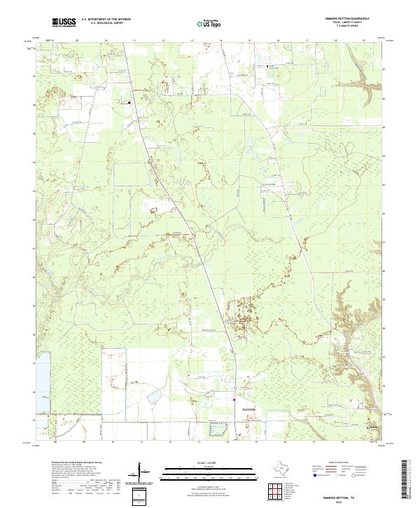 Simmons Bottom topographic map thumbnail